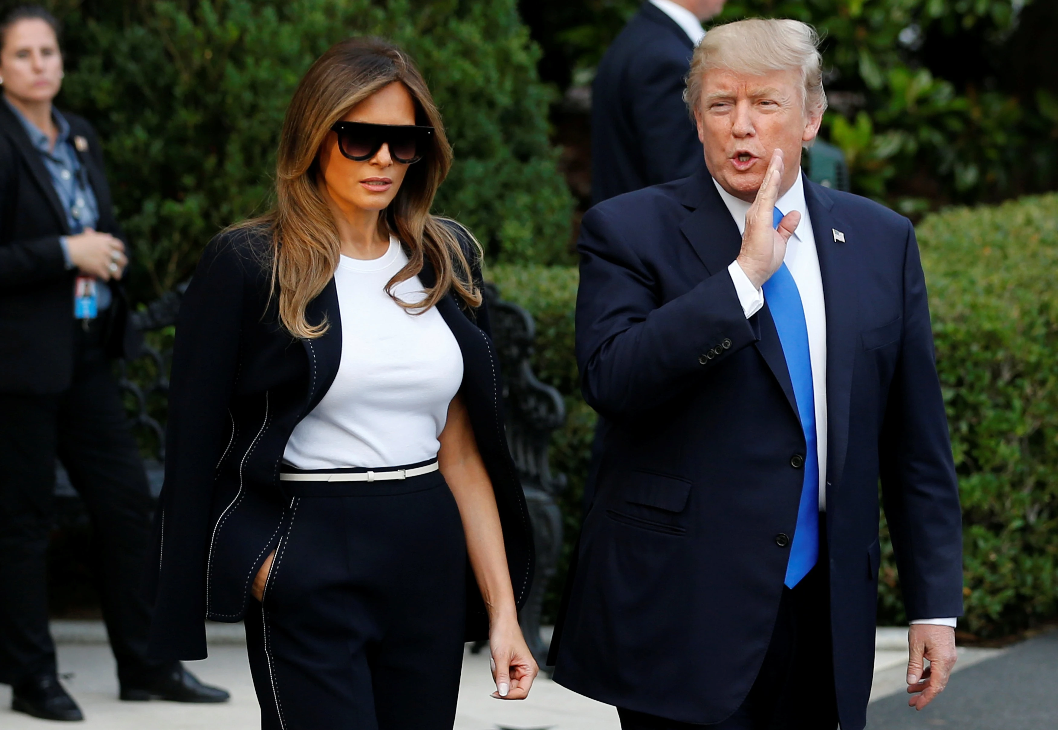 De nhat phu nhan Melania ghi diem voi nguoi Phap anh 1