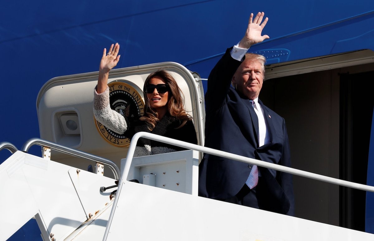 Tong thong Trump toi Nhat Ban, bat dau chuyen cong du chau A hinh anh