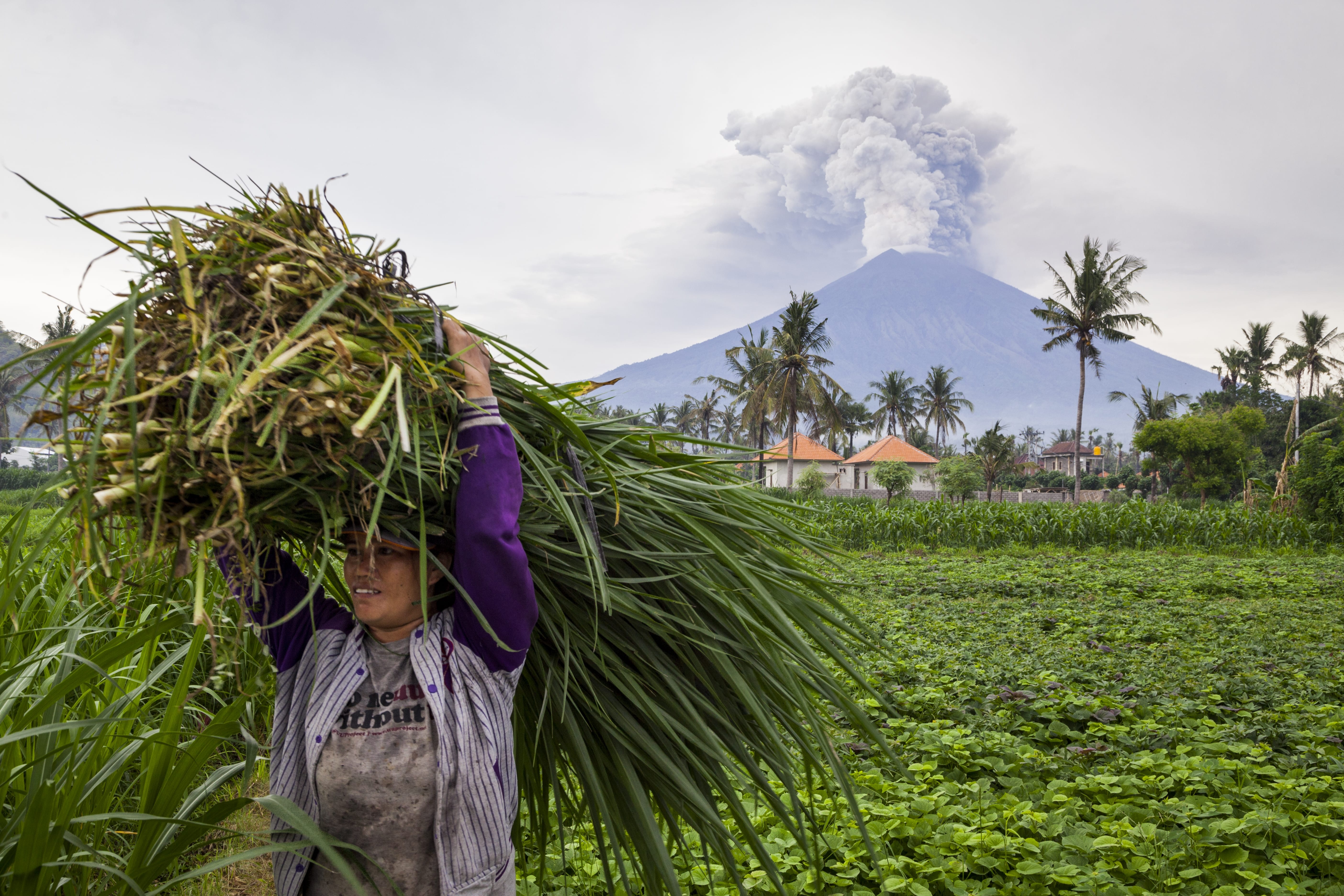 nui lua phun trao tren dao Bali anh 2