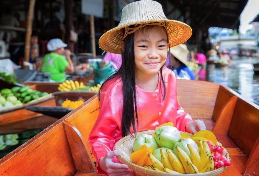 Thien duong an uong trong khu cho noi o Thai Lan hinh anh