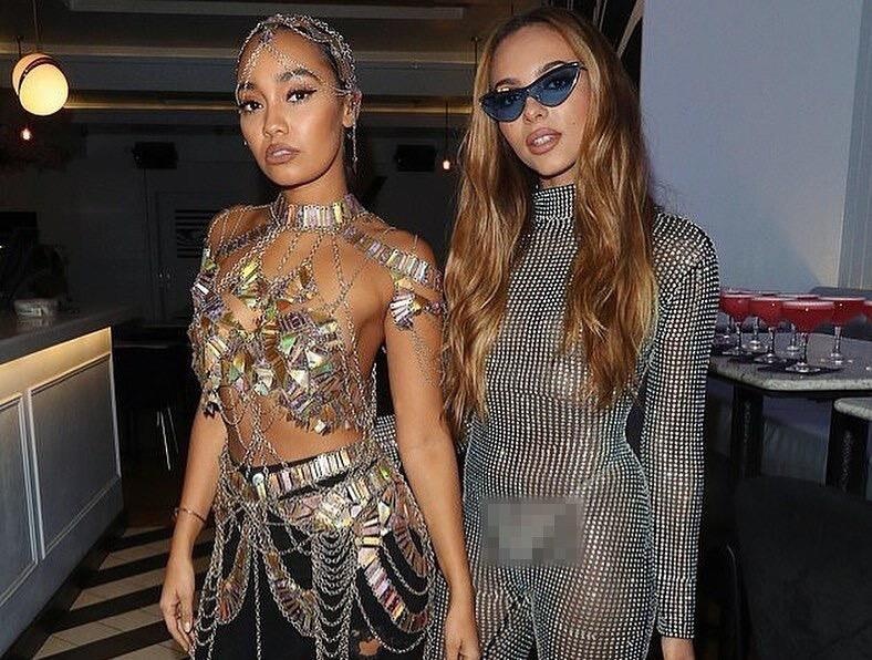 Trang phuc xuyen thau gay tranh cai cua thanh vien Little Mix hinh anh