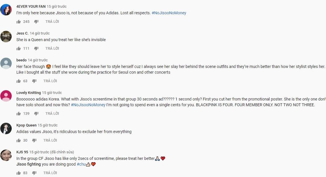 jisoo xuat hien dung 1 giay trong quang cao adidas anh 2