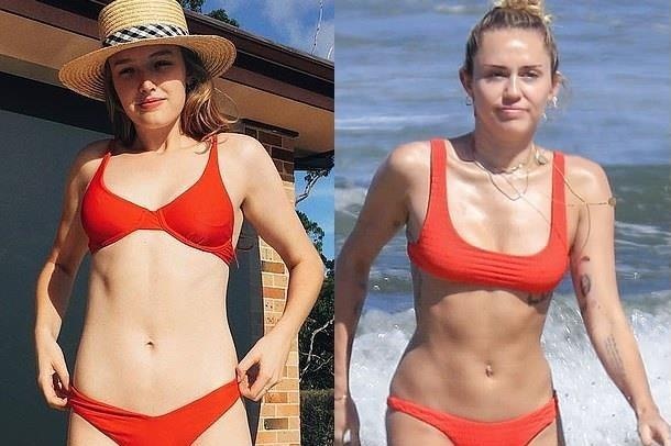 Ban gai moi cua Liam Hemsworth co phong cach giong Miley Cyrus hinh anh