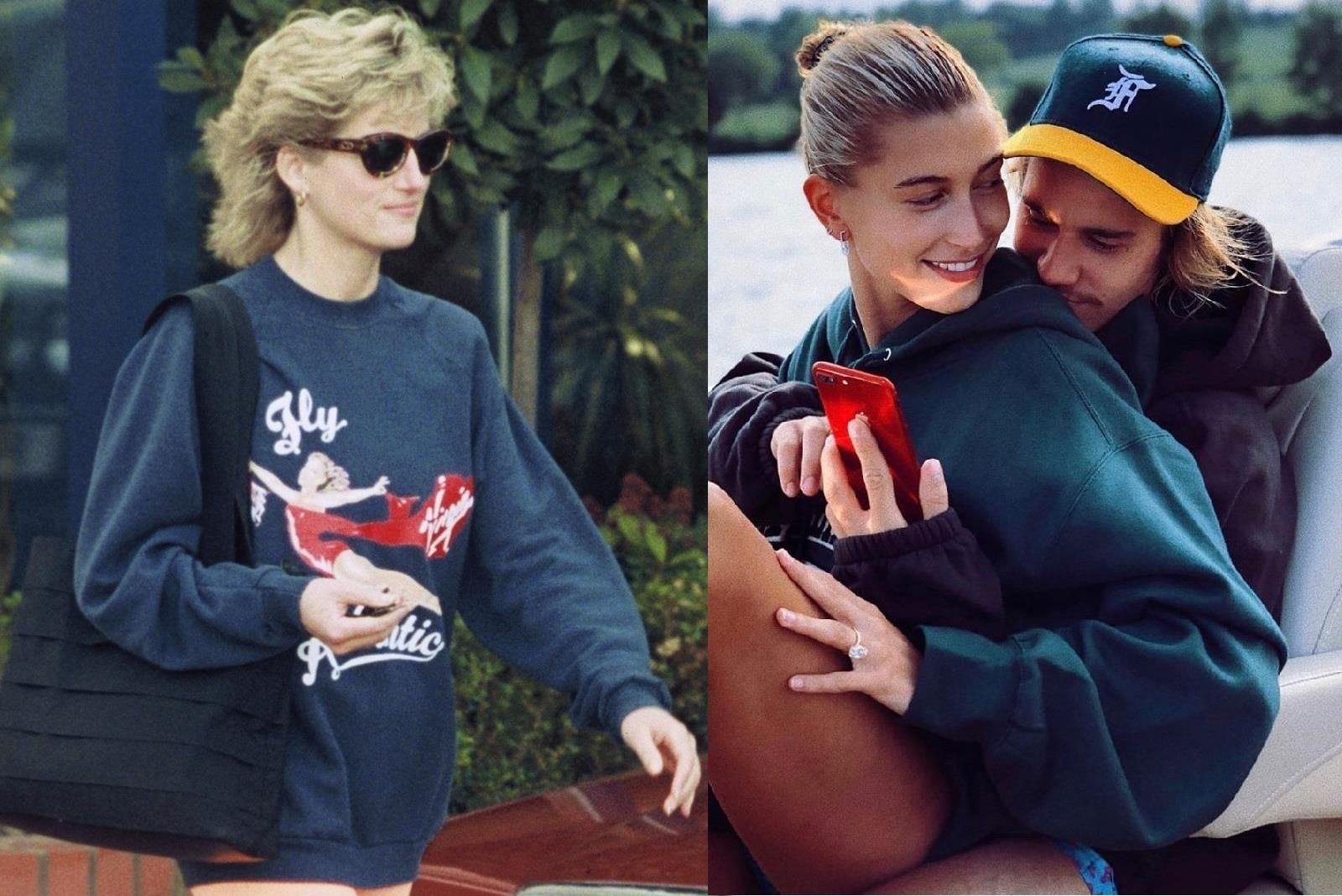 Hailey Bieber nhieu lan bi bat gap mac do giong Cong nuong Diana hinh anh