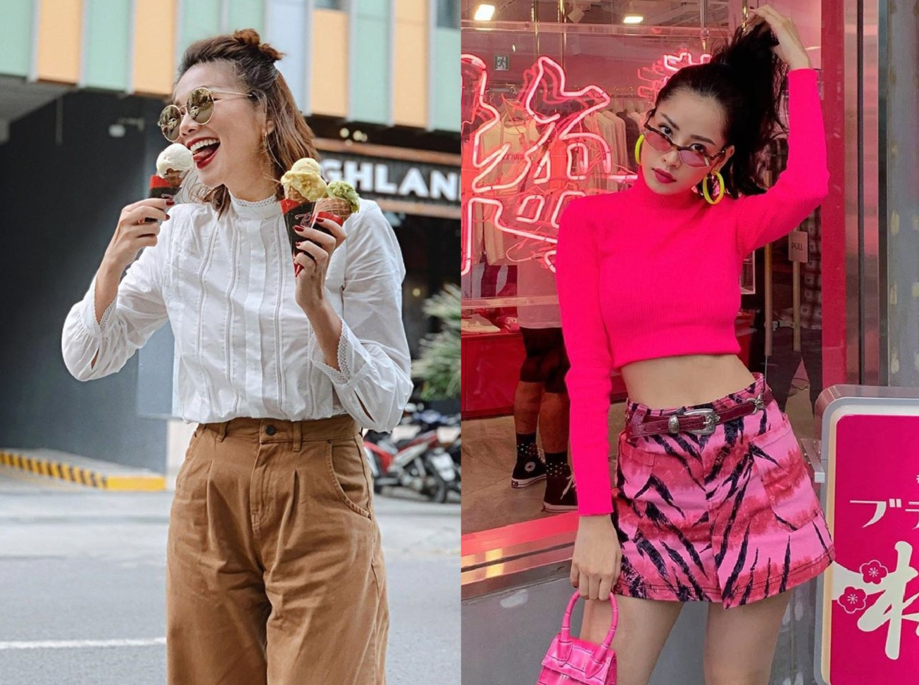 Thanh Hang doi thuong mac do nam tinh, Chi Pu thich style goi cam hinh anh