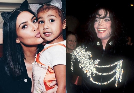 Kim Kardashian bi nem da khi mua ao cua Michael Jackson cho con gai hinh anh