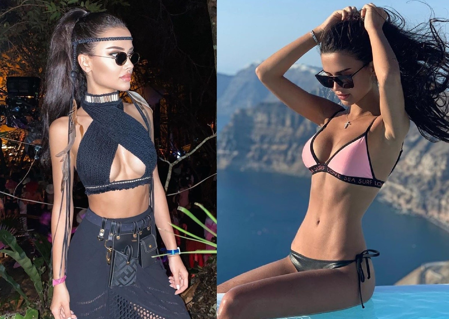 Ban gai hoang tu Saudi Arabia cham dien bikini, vay ao khoe vong mot hinh anh