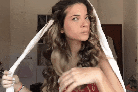 Lam toc xoan sau mot dem chi bang day va quan vay hinh anh