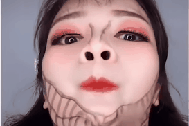 Co gai Trung Quoc 'vit hoa thien nga' nho trang diem hinh anh