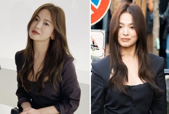 Song Hye Kyo to son dam, ngoi hang ghe dau du show thoi trang o Italy hinh anh