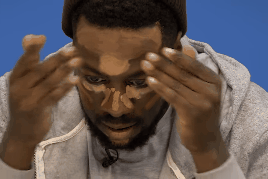 Nam gioi khon kho trong lan dau tap trang diem hinh anh