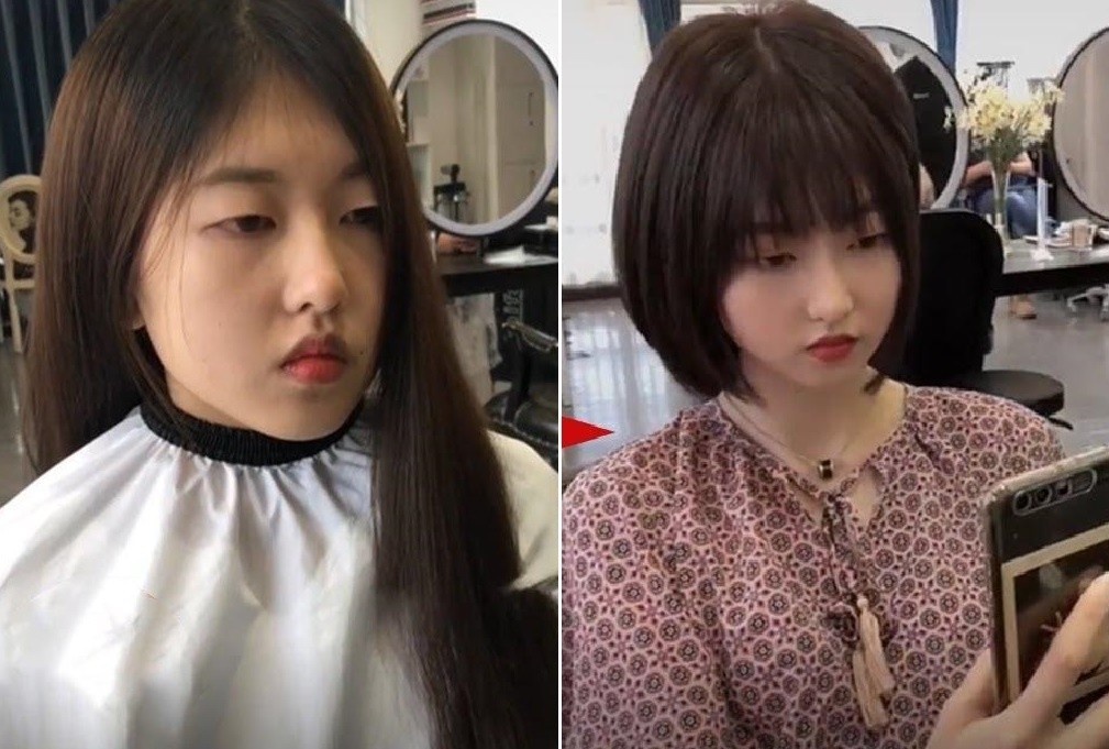 Co gai Trung Quoc 'vit hoa thien nga' nho cat toc hinh anh