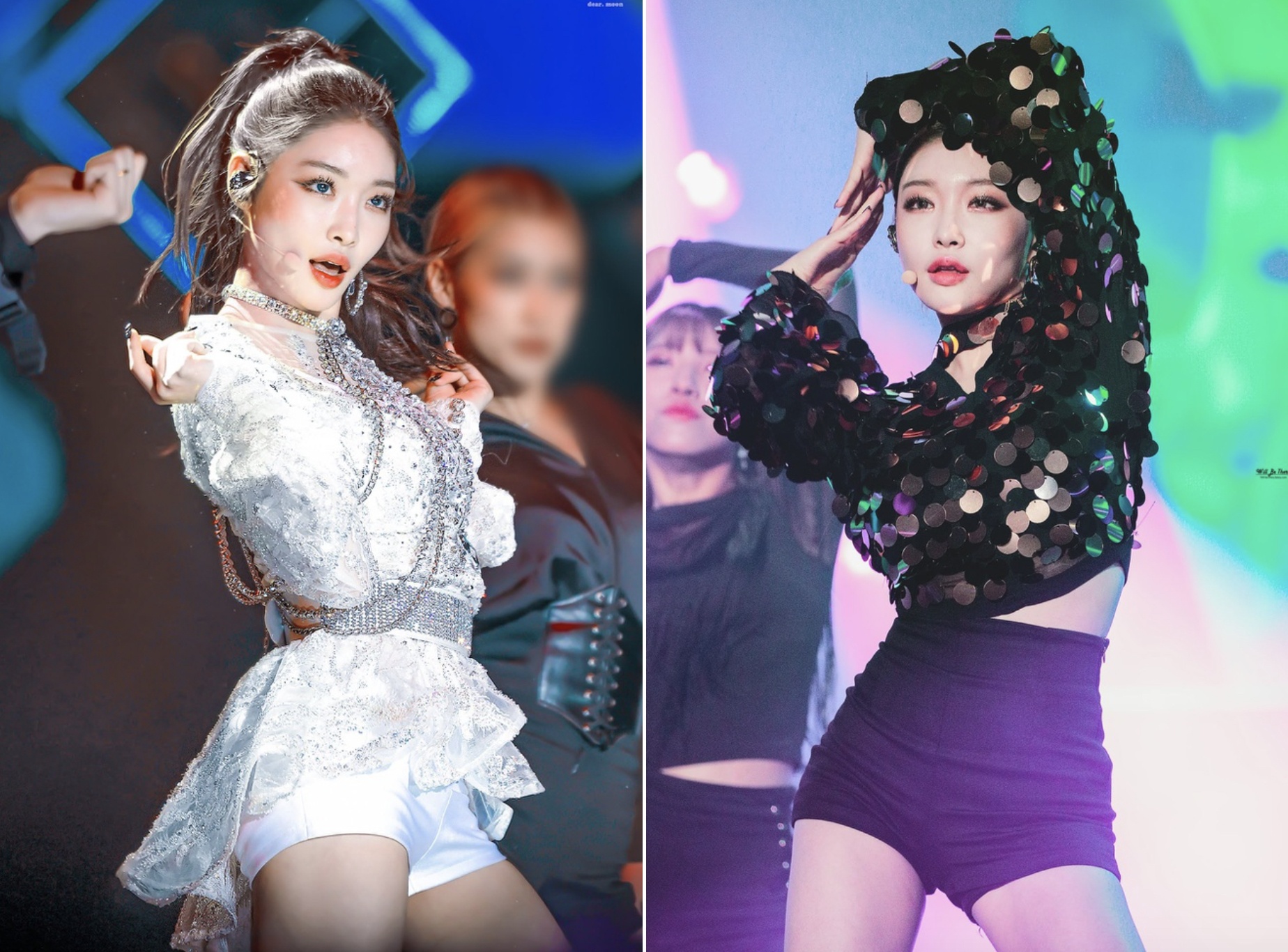 Chungha duoc khen mac dep, biet cach khoe eo thon tren san khau hinh anh