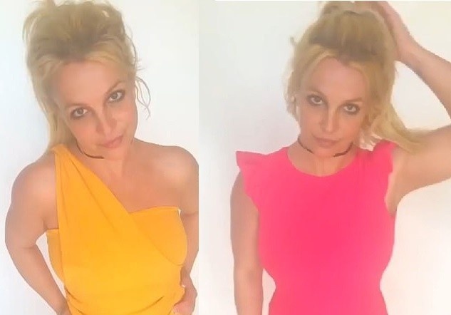 Britney Spears bien nha thanh san dien thoi trang khi cach ly hinh anh