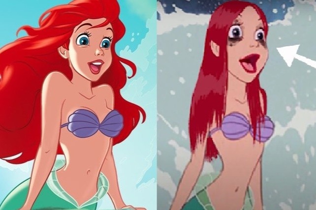 Cac cong chua Disney da lua tre nho ve lop trang diem that the nao? hinh anh