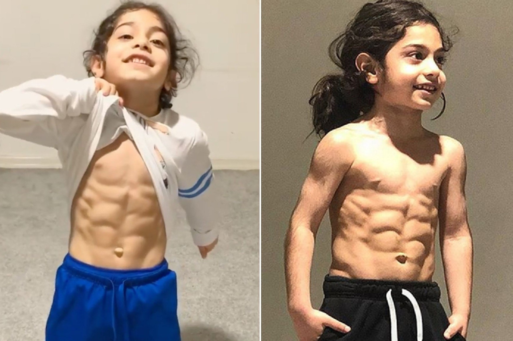 Cau be 6 tuoi co co bung 6 mui da tap luyen the nao? hinh anh