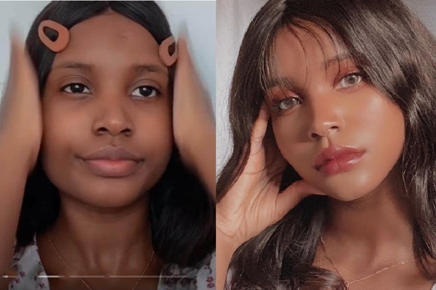 Co gai da nau noi tieng nho trang diem theo kieu Han Quoc hinh anh