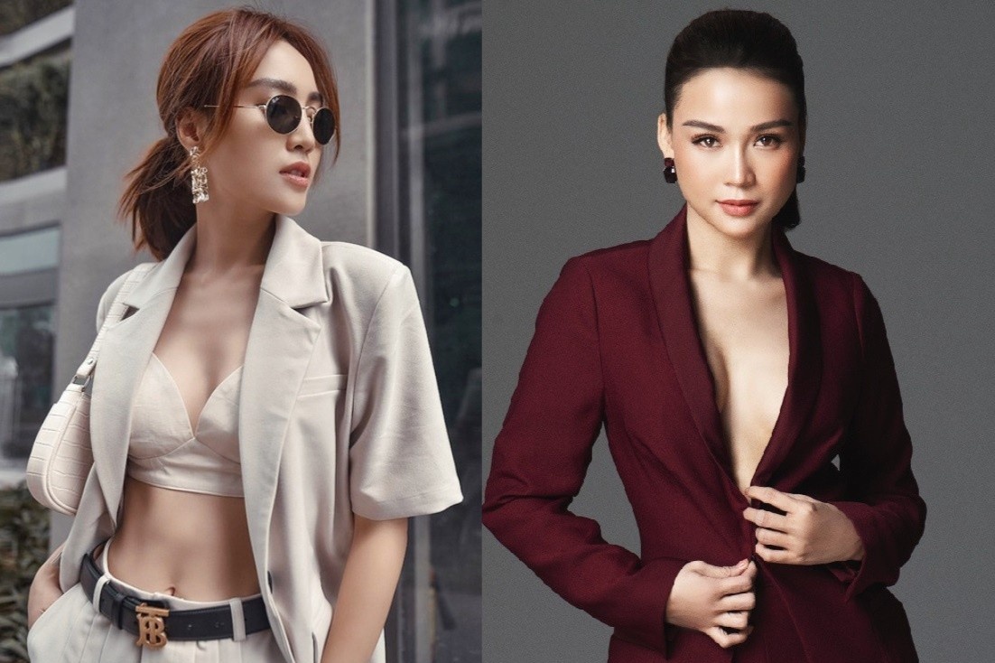 Ninh Duong Lan Ngoc, Sam dien suit theo phong cach goi cam hinh anh