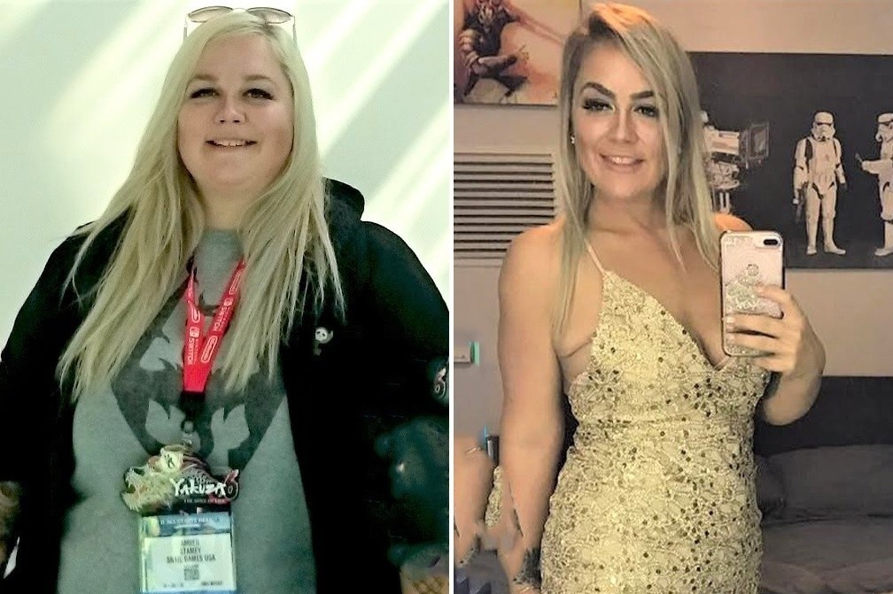 Nu game thu giam gan 70 kg trong mot nam hinh anh