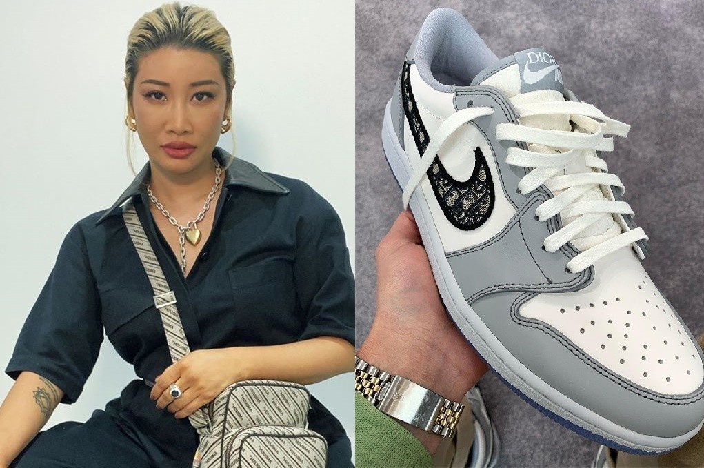Nguoi phu nu dau tien so huu giay Nike Dior hiem 2.000 USD hinh anh