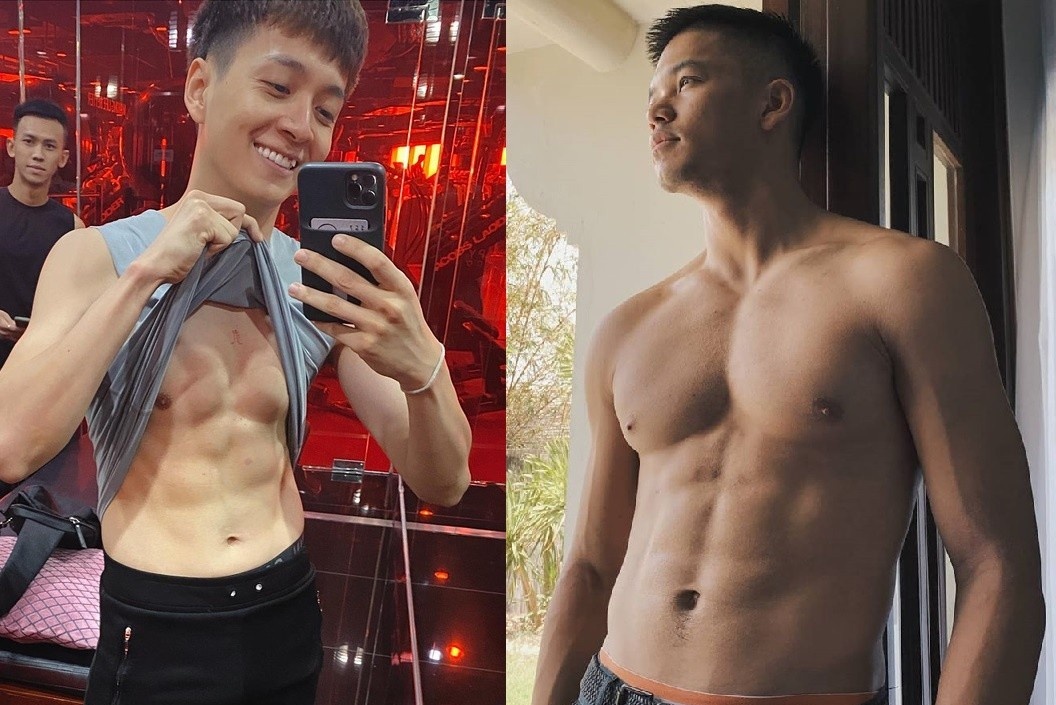 Ngo Kien Huy tap boxing, Trong Hieu mua cot de co co bung 6 mui hinh anh