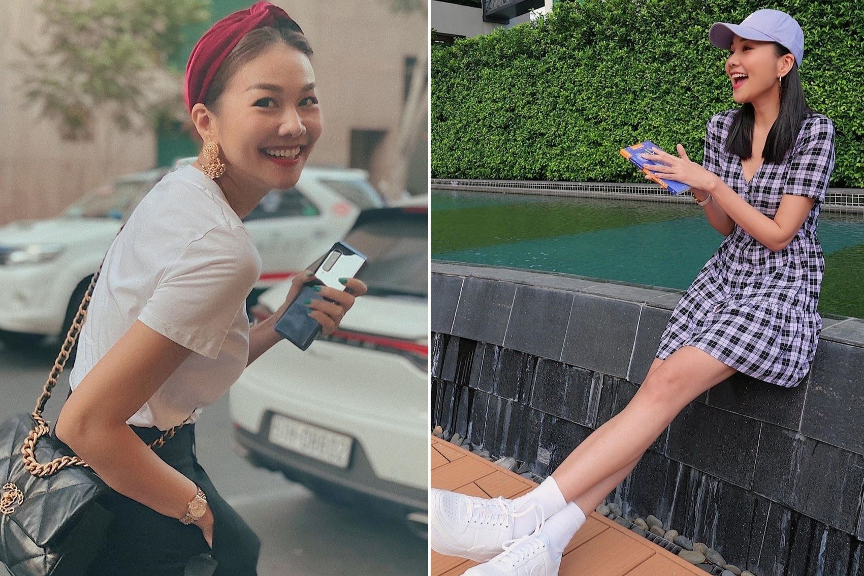 Thanh Hang mac do nhu thieu nu doi muoi o tuoi 36 hinh anh