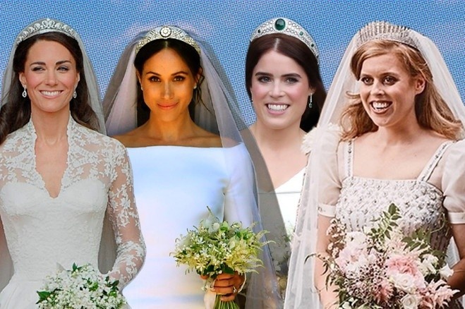 4 chiec vay cuoi hoang gia Anh khac nhau the nao? hinh anh