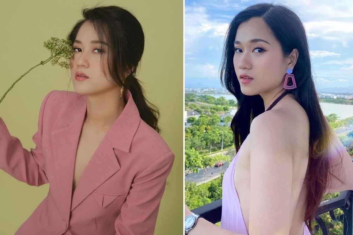 Lam Vy Da mac vay khoe lung tran goi cam hinh anh