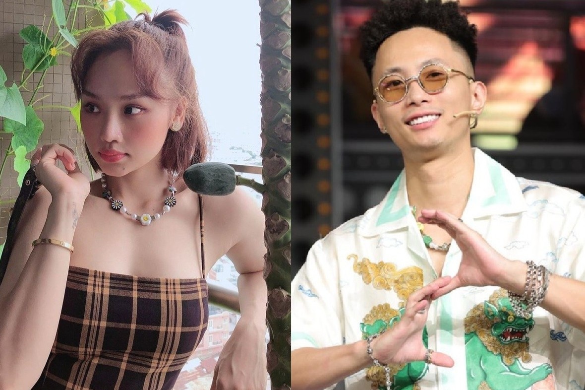 Miu Le va dan nghe si chuong deo vong co hoa mat cuoi hinh anh