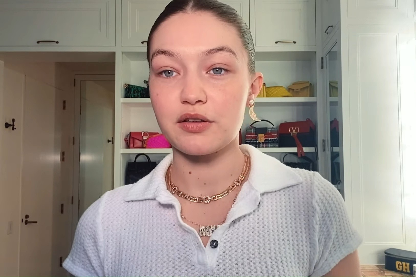 Mat moc cua Gigi Hadid sau khi sinh con hinh anh