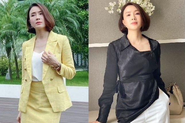 Cach mac do cong so nhu Hong Diem trong phim 'Huong duong nguoc nang' hinh anh