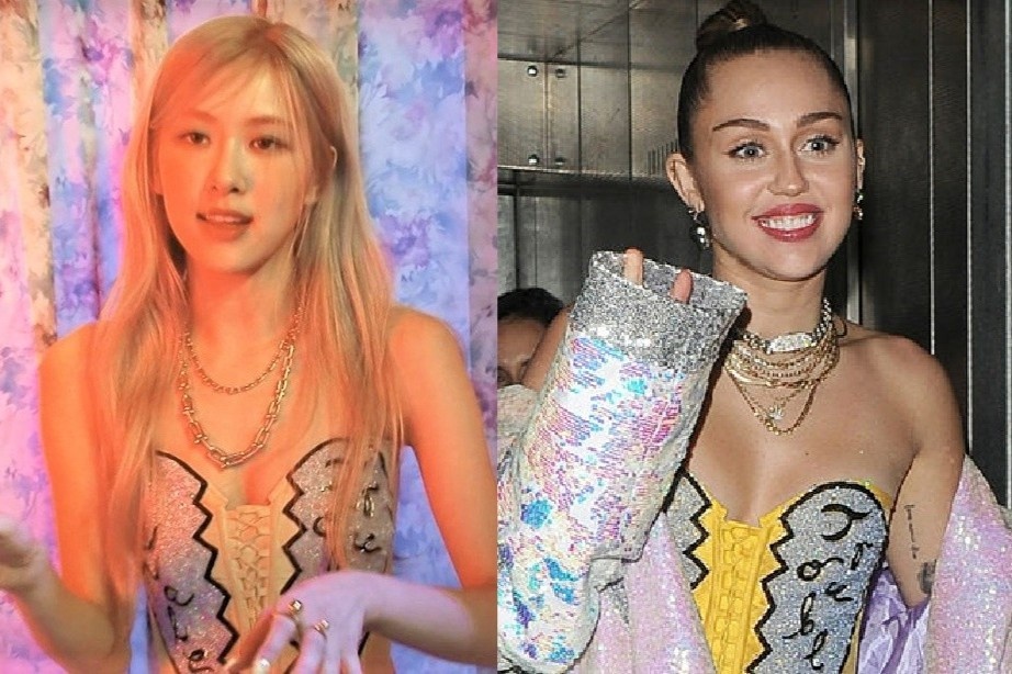 Rose mac ao cup nguc giong Miley Cyrus hinh anh