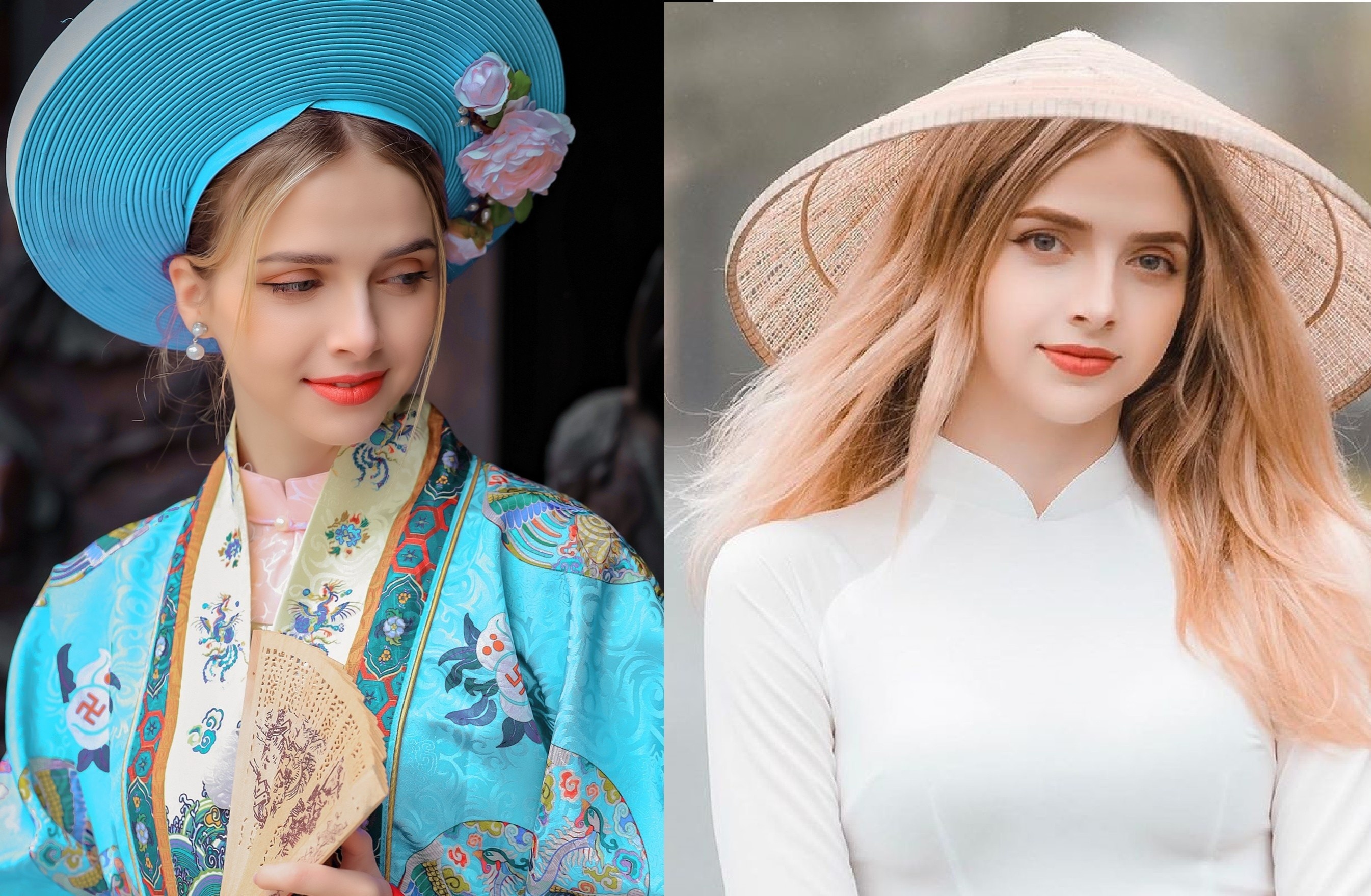 Nguoi mau Ukraine thich mac co phuc Viet hinh anh