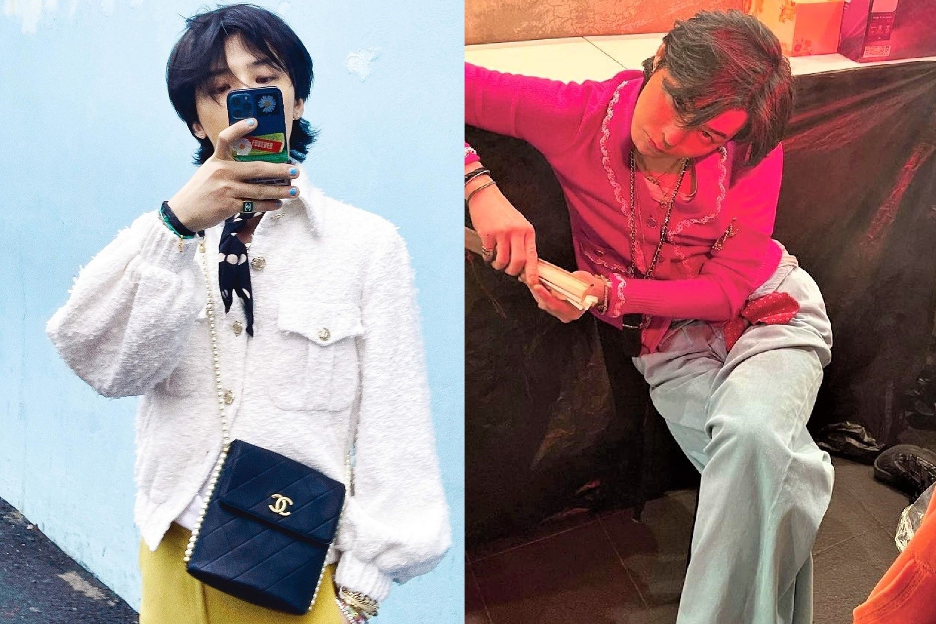 G-Dragon trong nu tinh khi dien do Chanel hinh anh