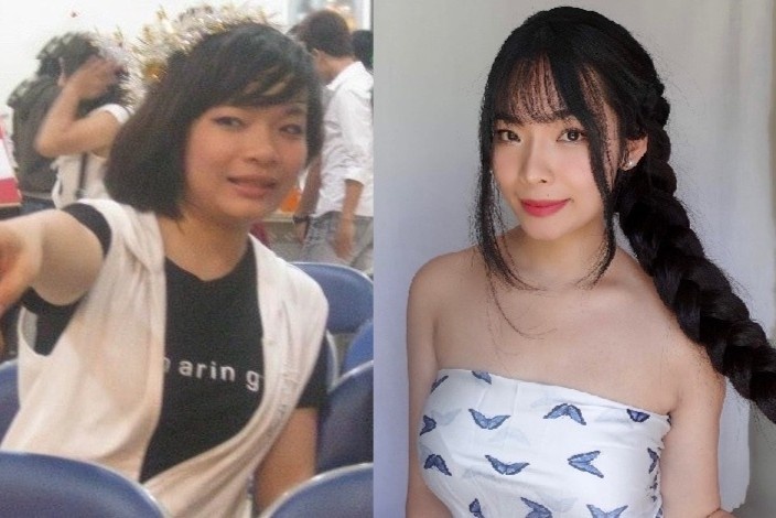 Co gai Viet trong khac biet khi nuoi toc dai 90 cm hinh anh