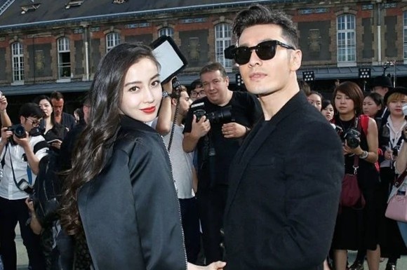 Khoanh khac thoi trang cua Huynh Hieu Minh va Angelababy hinh anh