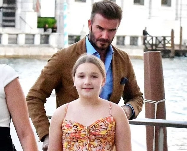 Su dong dieu cua Beckham va con gai Harper hinh anh