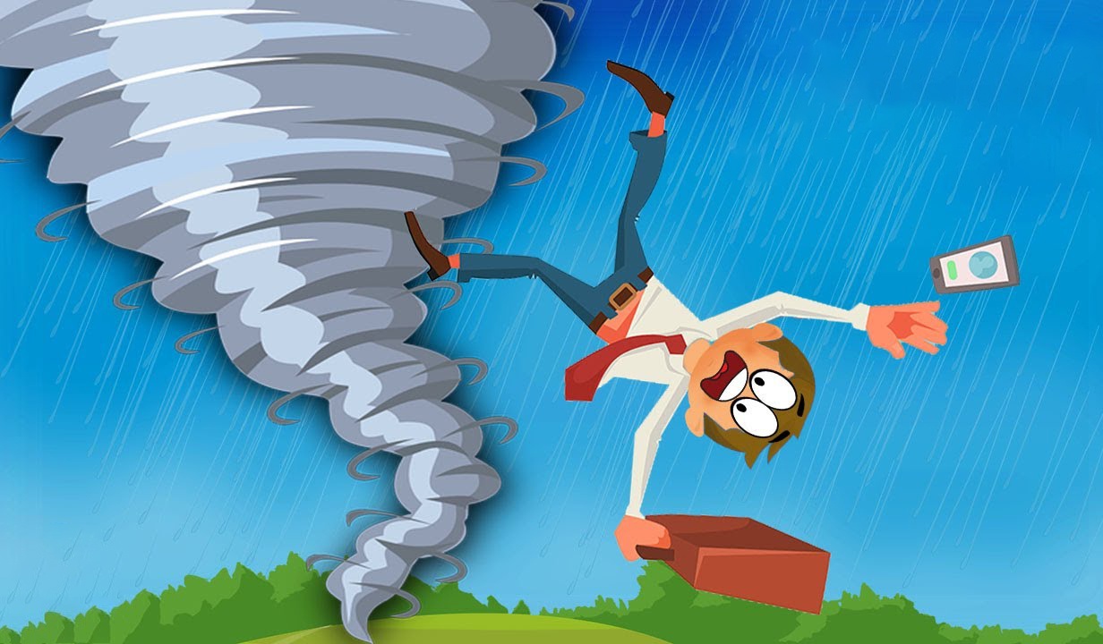 Ban co song sot khi bi cuon vao ben trong mot con loc xoay? hinh anh