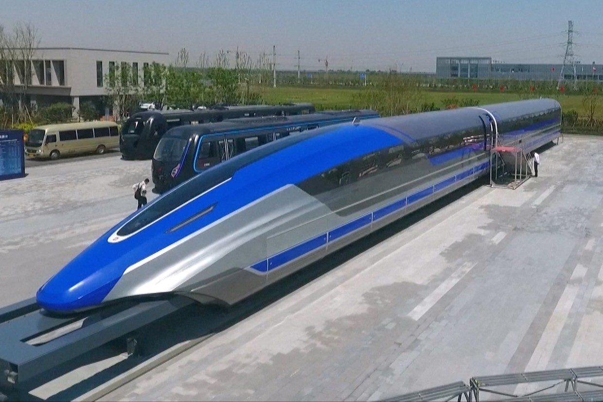 Trung Quoc chay thu thanh cong tau dem tu sieu toc 600 km/h hinh anh
