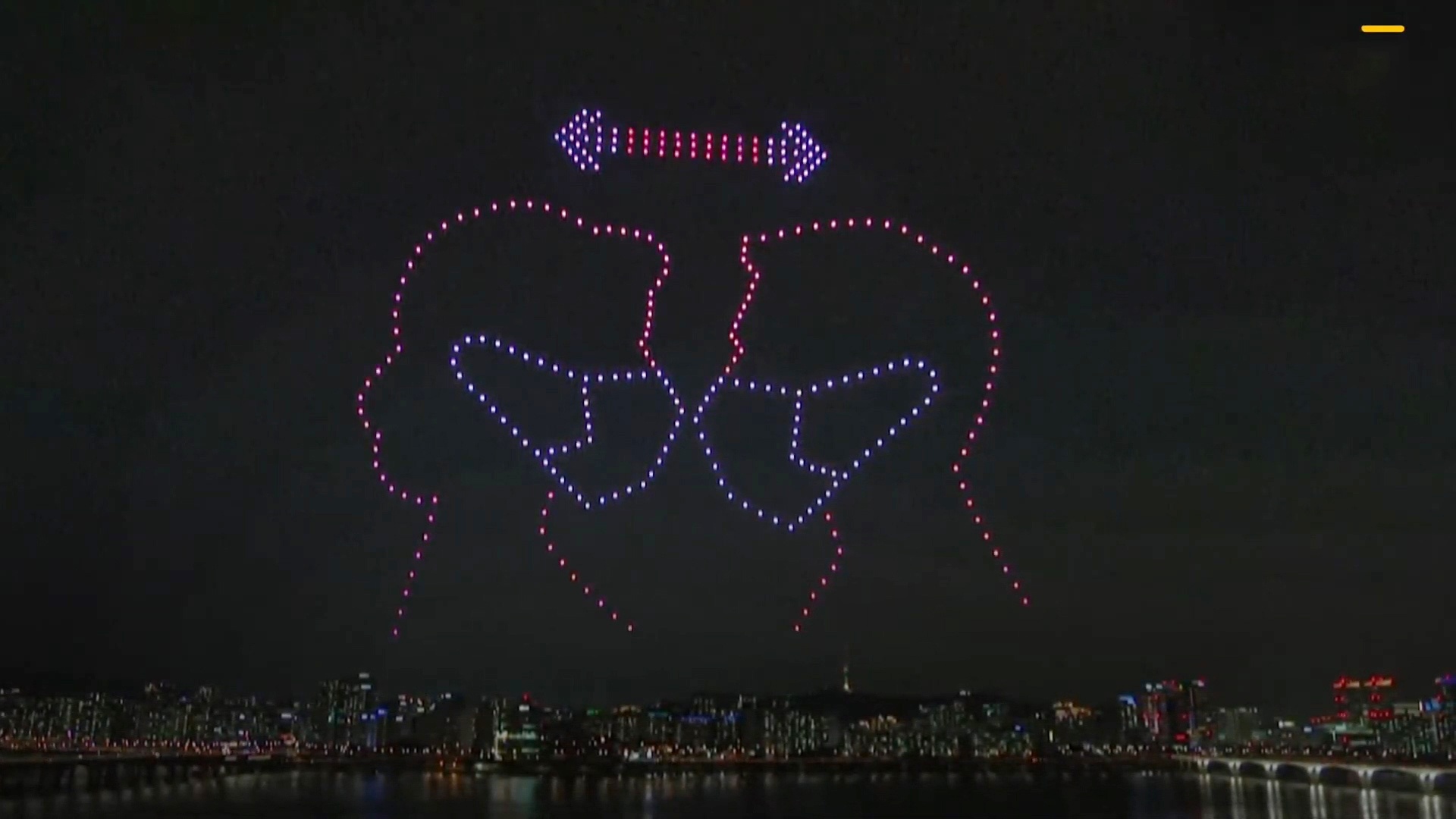 300 chiec drone thap sang bau troi dem tai Han Quoc hinh anh