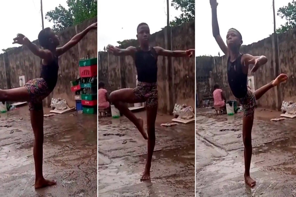 Video mua ballet duoi mua lan truyen tren mang xa hoi hinh anh