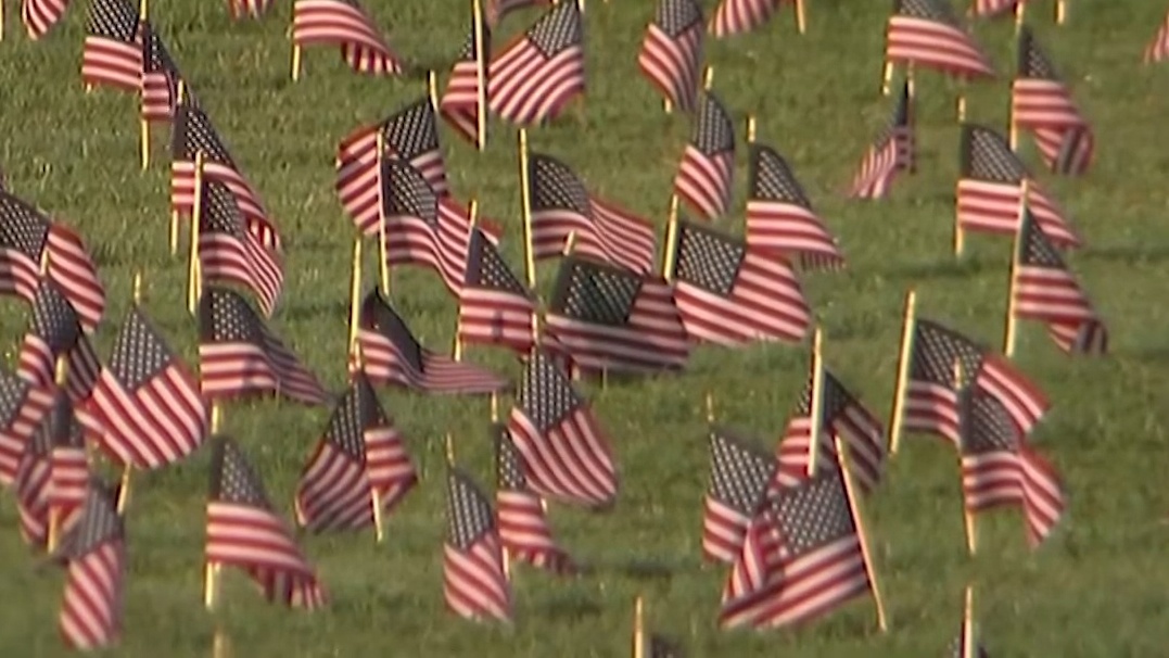 Cam 20.000 la co de tuong niem nan nhan tu vong vi Covid-19 o My hinh anh