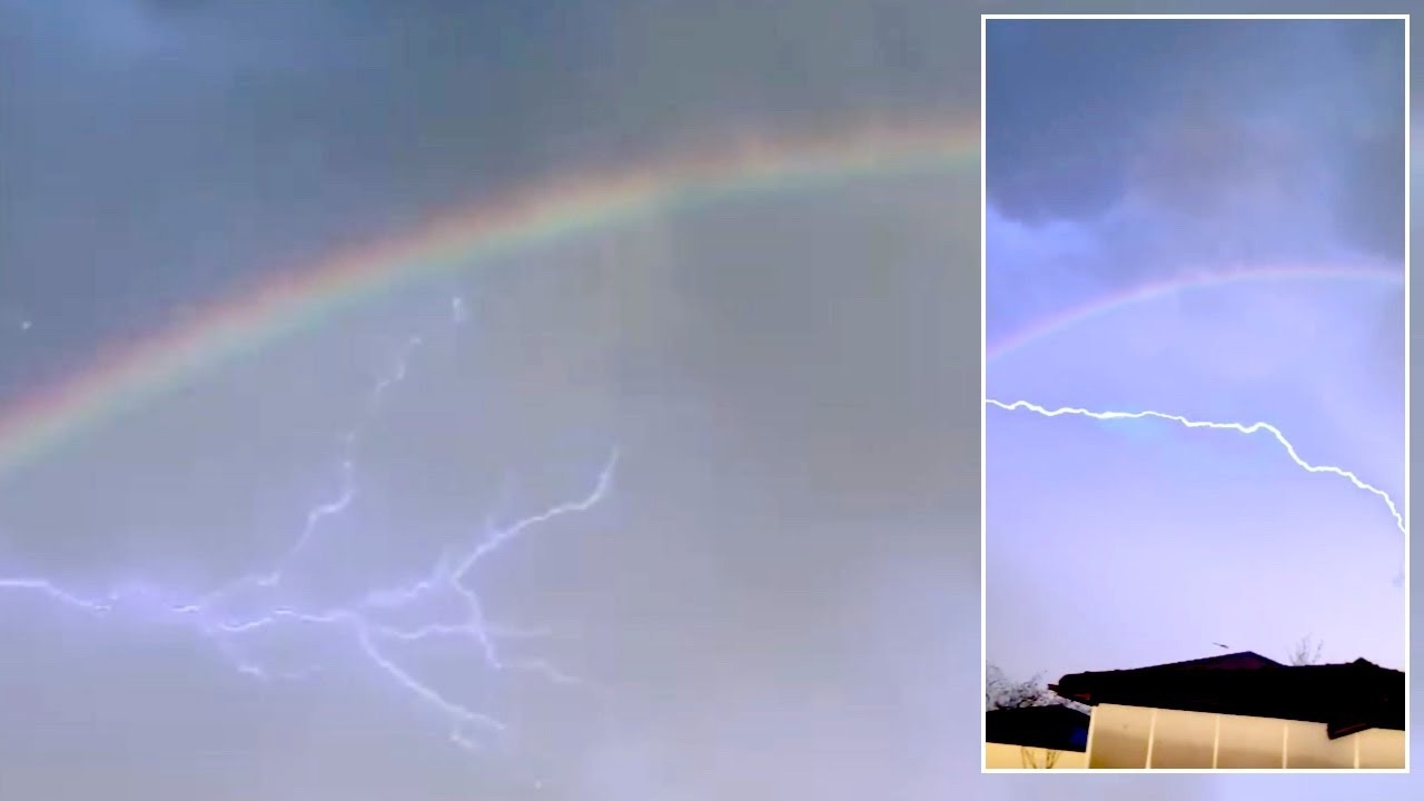 Cau vong kep xuat hien cung tia set tren bau troi Australia hinh anh