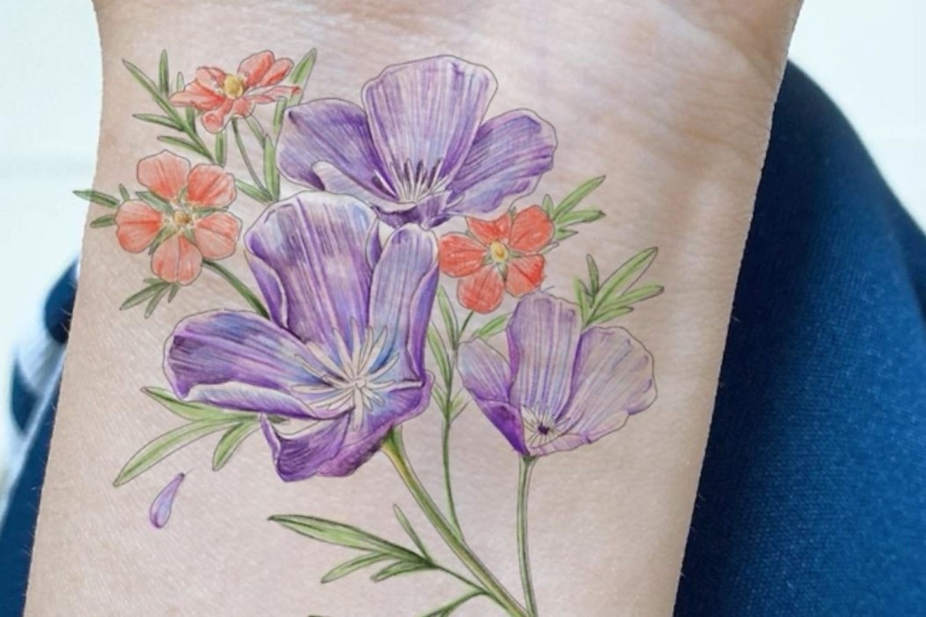 Hinh xam hoa giup chua lanh vet seo hinh anh