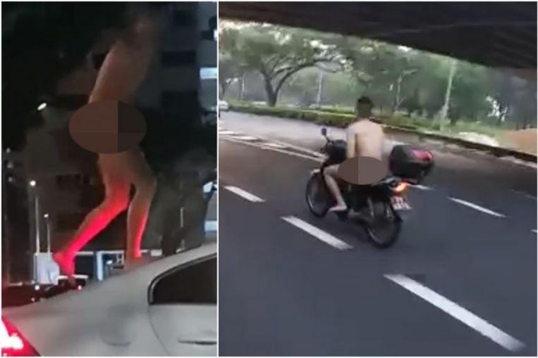 Singapore bat nguoi dan ong khoa than lai xe may hinh anh