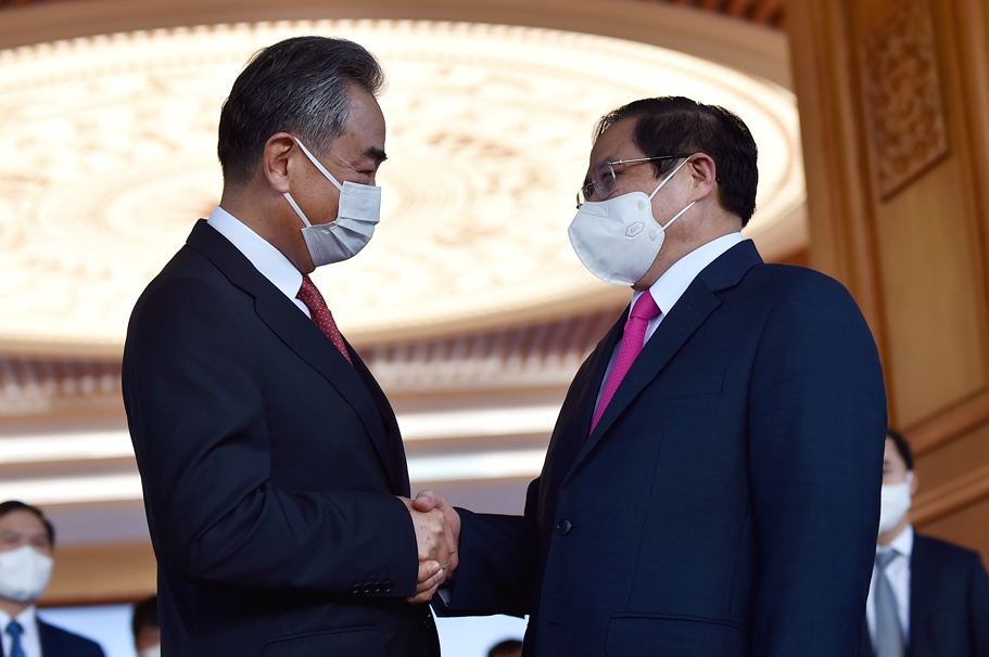 Thu tuong Pham Minh Chinh tiep bo truong Ngoai giao Trung Quoc hinh anh