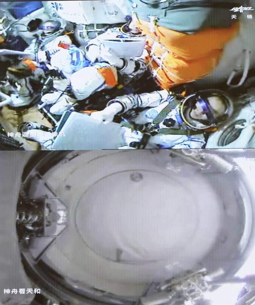 Doan phi hanh gia Trung Quoc da den tram vu tru Thien Cung anh 6