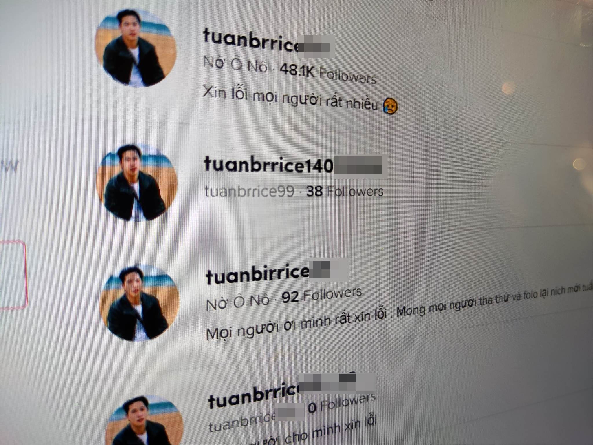 Tran lan tai khoan an theo TikToker No O No hinh anh