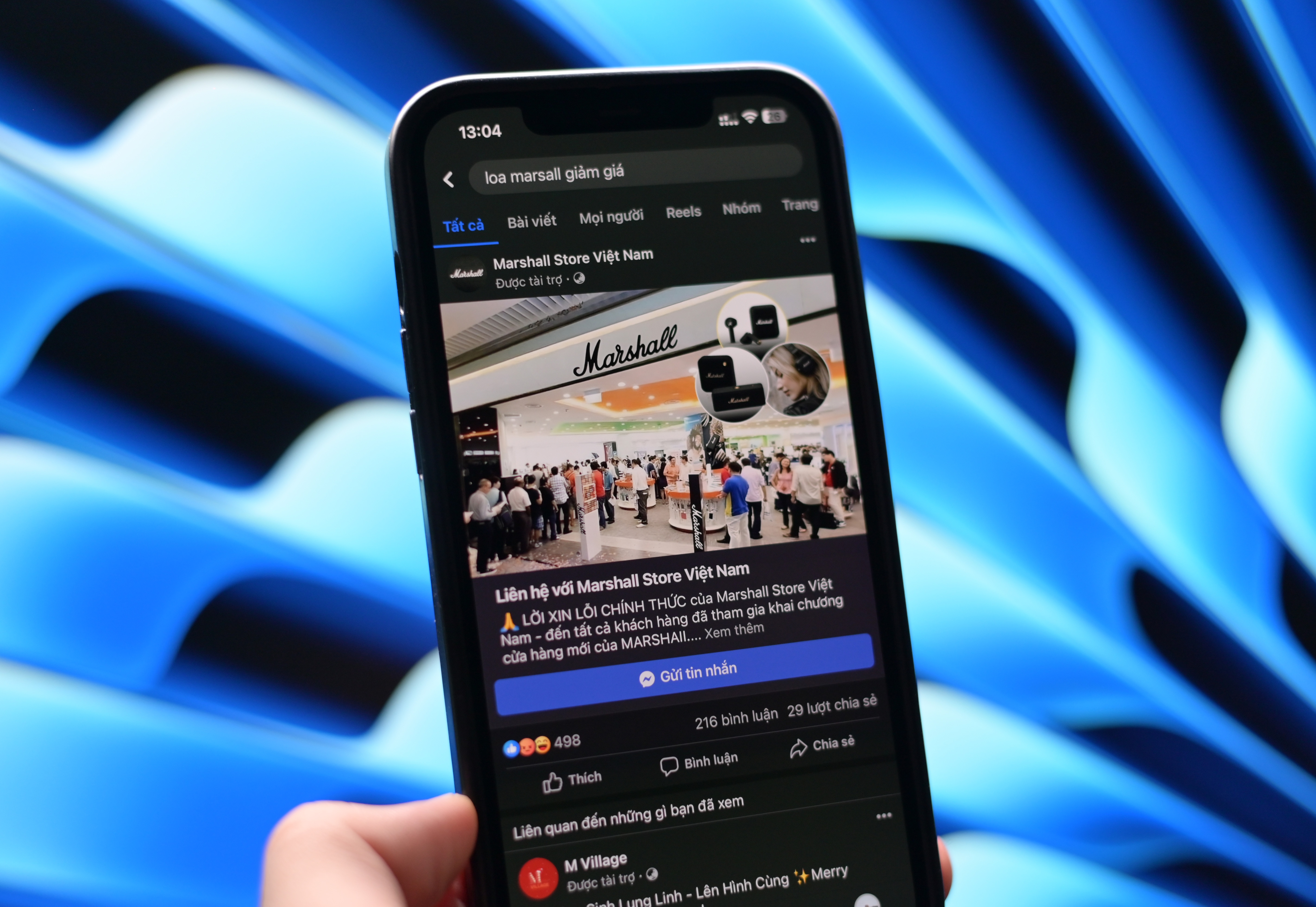 Marshall giam gia tren Facebook anh 2