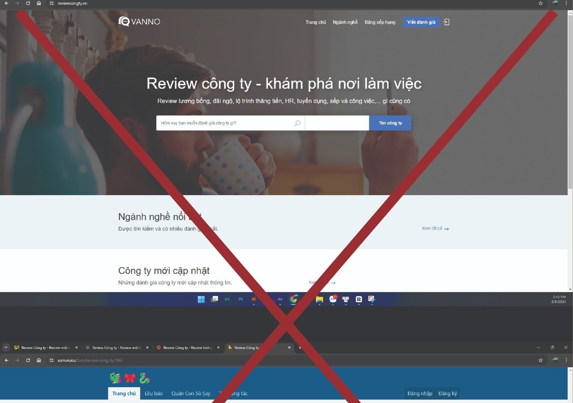 Co the chuyen co quan dieu tra vu viec trang reviewcongty hinh anh